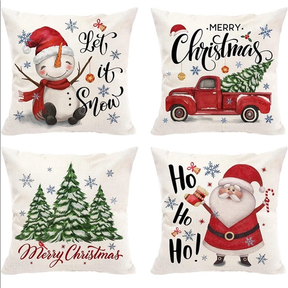 Christmas Pillow Covers Set of four - Picture 3 of 3